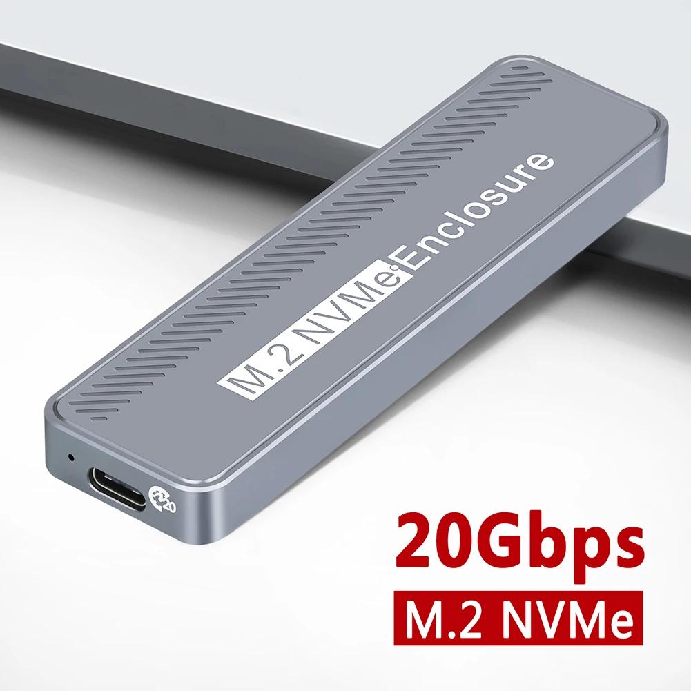 M.2 NVMe SSD Ŭ  SSD ̽, ޴ SSD ڽ,  ƺ PC, USB3.2, GEN2 * 2, 20Gbps, ִ 4TB